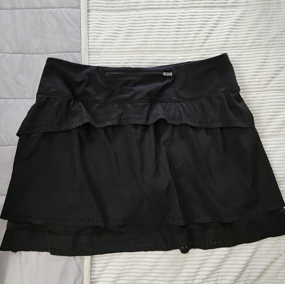Athleta Black Athletic Skort Laser Run Size M - Picture 7 of 15